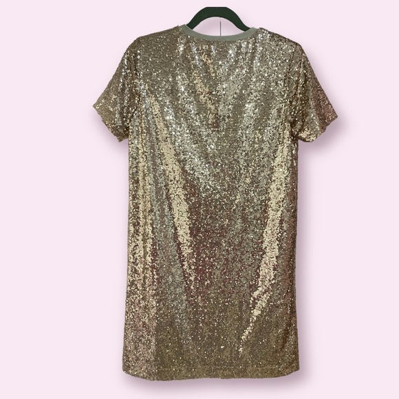 Full Sequin T-shirt Dress - Picture 5 of 7